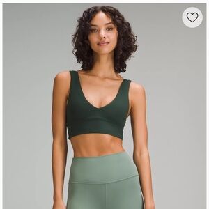 NWT lululemon Align V-Neck Bra Forest Green Size 6